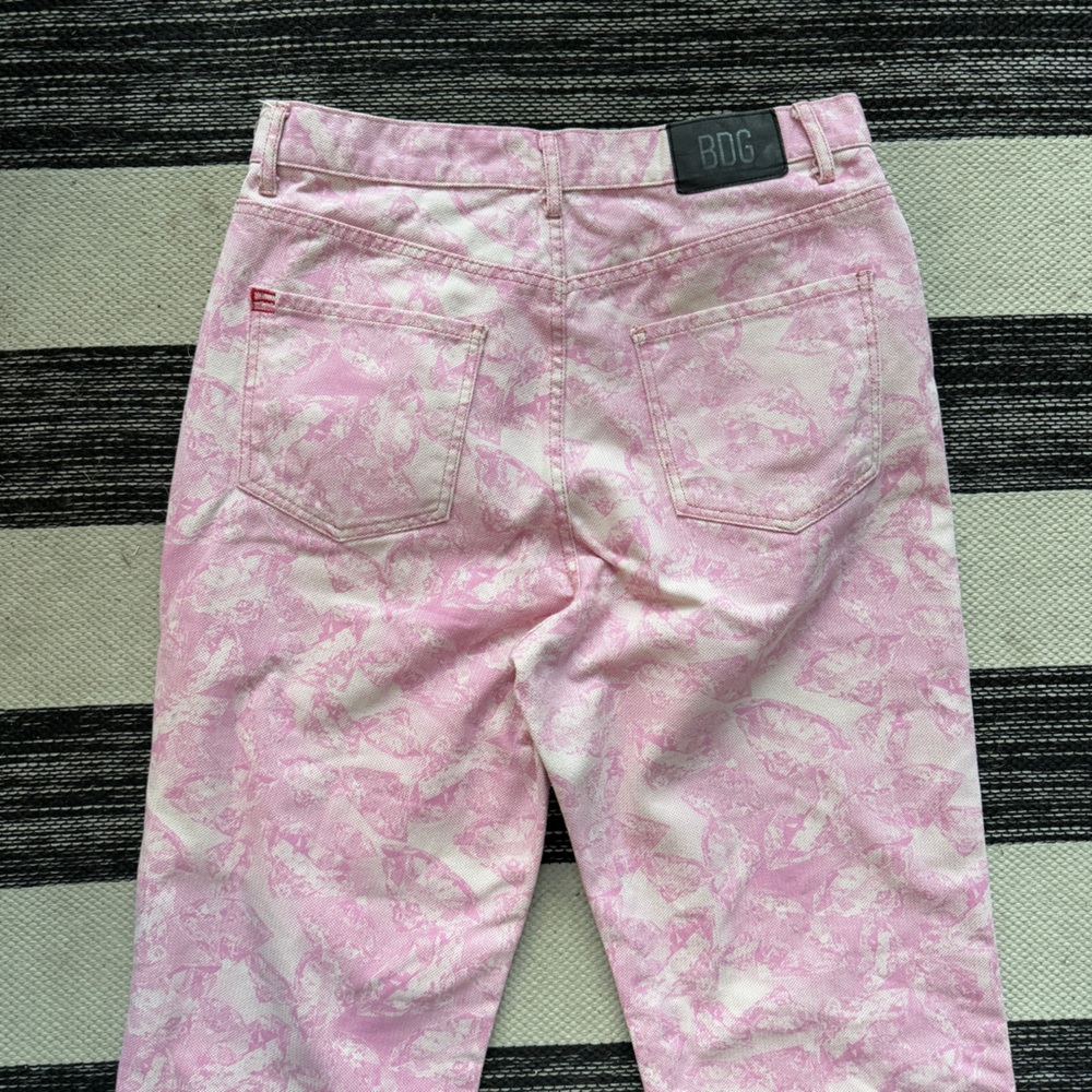 BDG Women's Light Pink Tie-dye Cowboy Jeans Size 32‎ - Picture 3 of 12